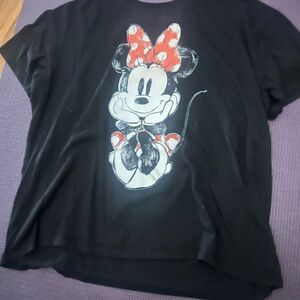 Disney Black and Red Minnie Mouse Tee